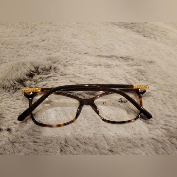 Swarovski SK 5239 052 Havana Tortoise Cateye Eyeglasses Frame 53-15-140 - Picture 16 of 16